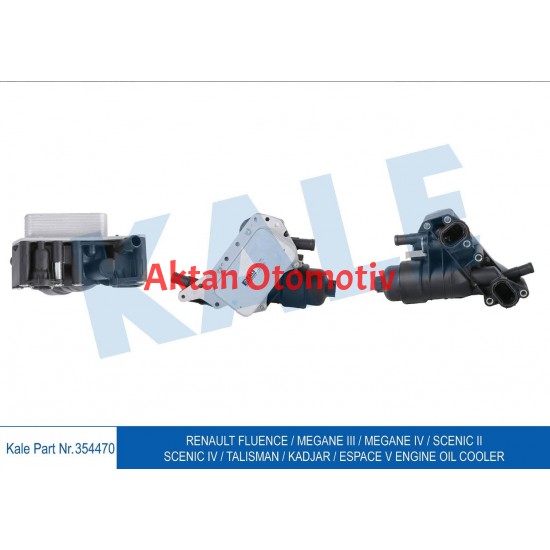 YAĞ SOĞUTUCUSU FLUENCE / MEGANE III / MEGANE IV / SCENIC II / SCENIC IV / TALISMAN / KADJAR / ESPACE V / QASHQAI I-II 14= 1.6 DCI